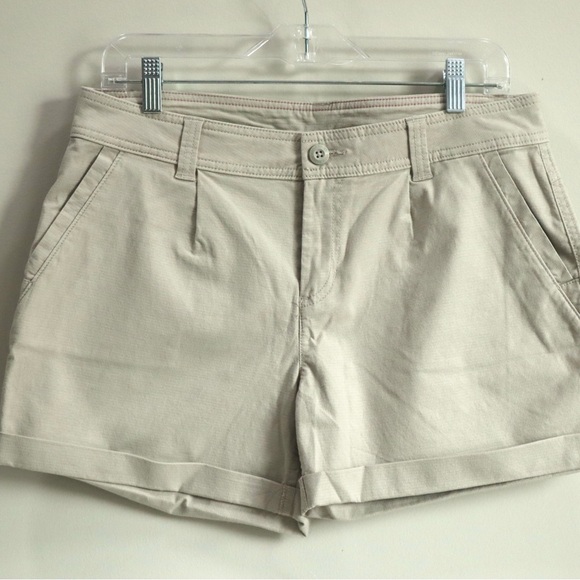 Eddie Bauer Pants - Eddie Bauer Tan Bermuda Shorts Relaxed Fit Cotton‎ Size 6